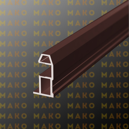 Профиль вертикальный MS161 Бордо (P14)